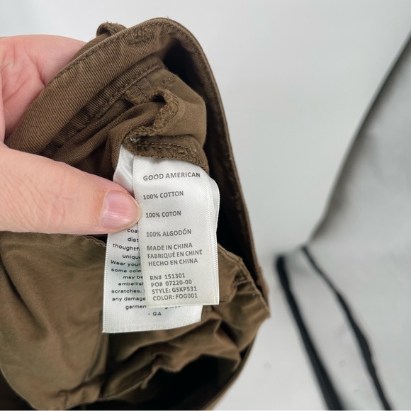 Good American Good Relaxed Skate Pants High Rise Wide Leg Brown Trouser 8/29 - Picture 11 of 14